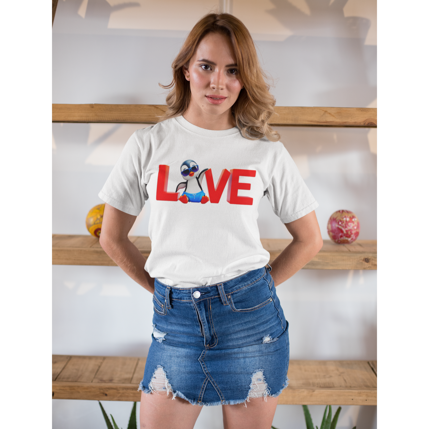 LOVE Penguin – Unisex T-shirt