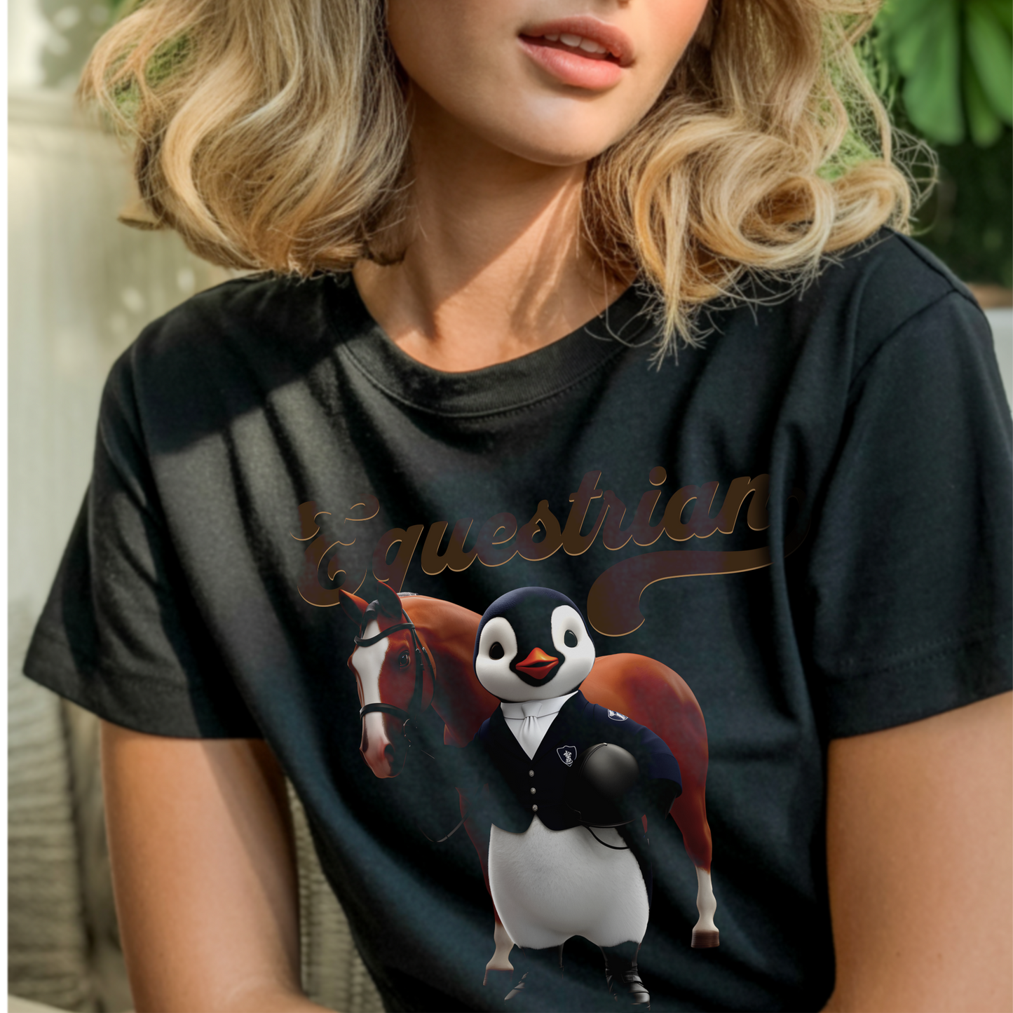 Equestrian Penguin – Unisex T-shirt