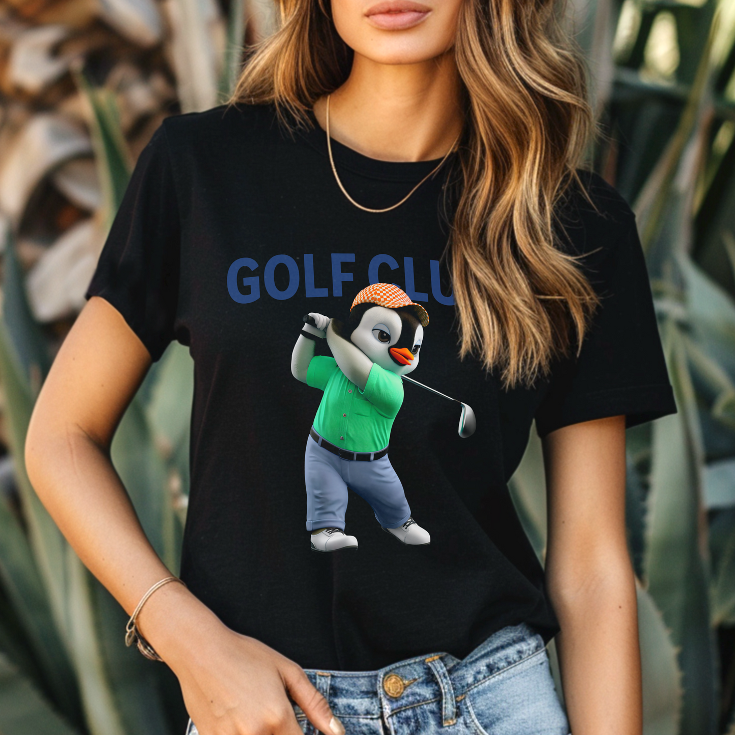 Golf Club Penguin – Unisex T-shirt