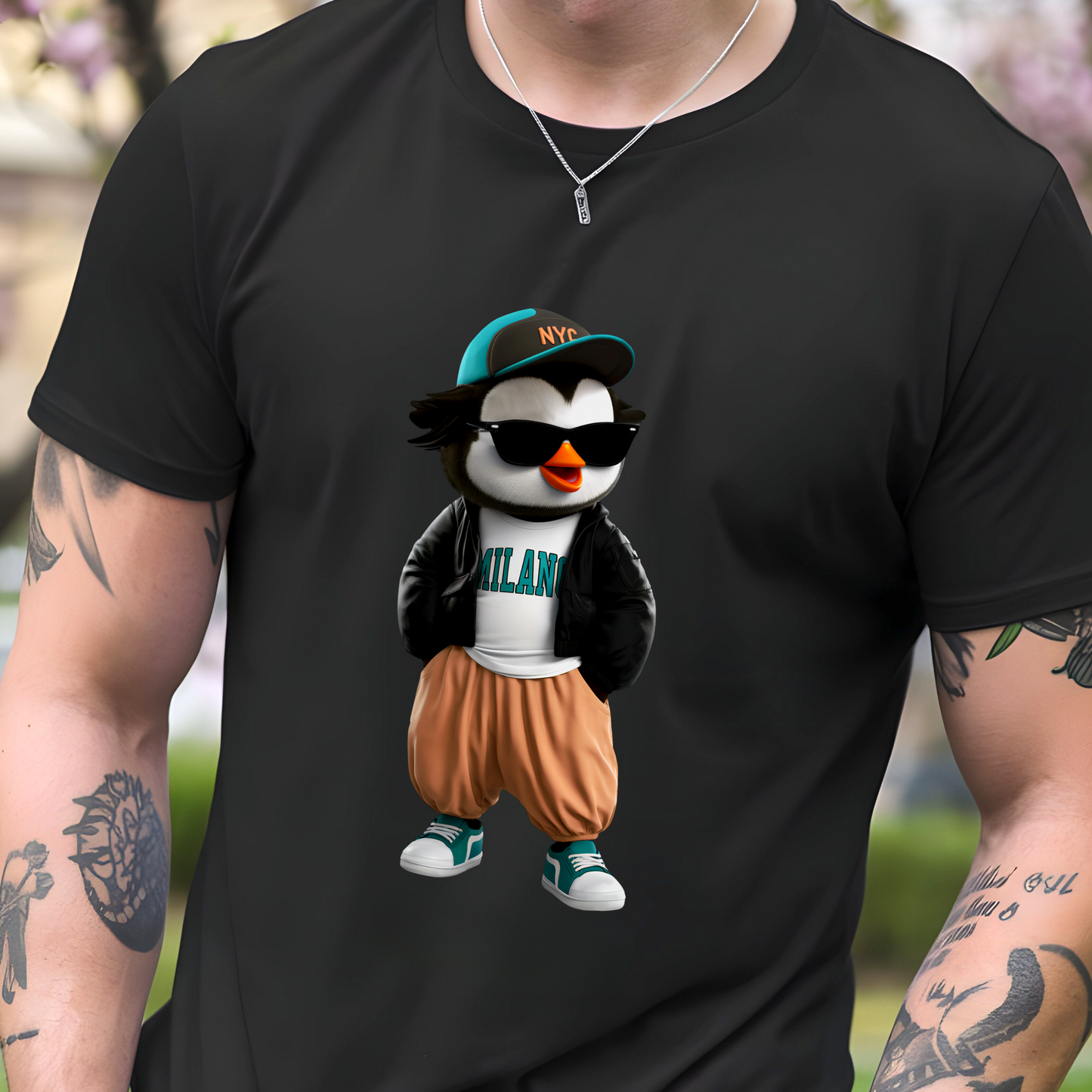 Milano Vibes Penguin – Unisex T-shirt