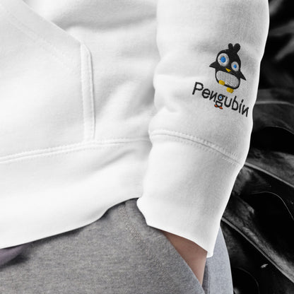 Chill-Pinguin-Duo – Bestickter Unisex-Hoodie