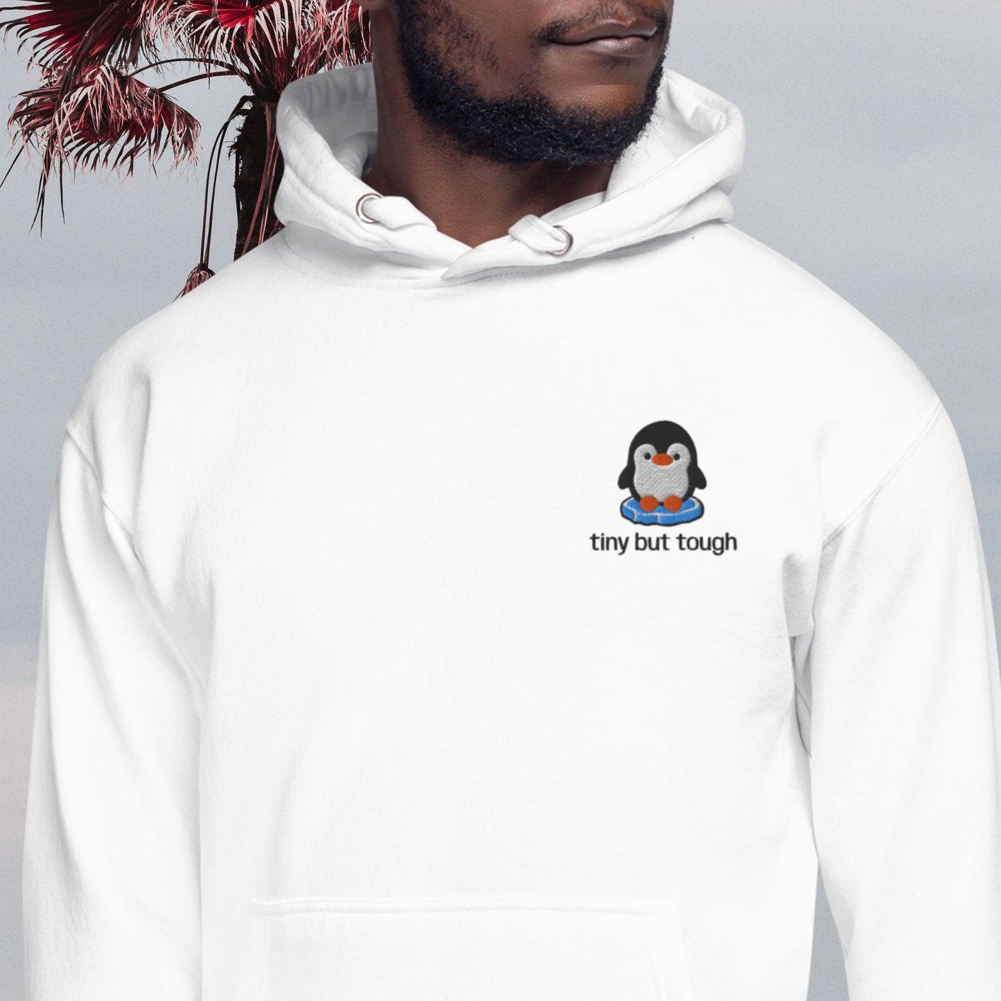 Mini-Chill-Pinguin – Bestickter Unisex-Hoodie