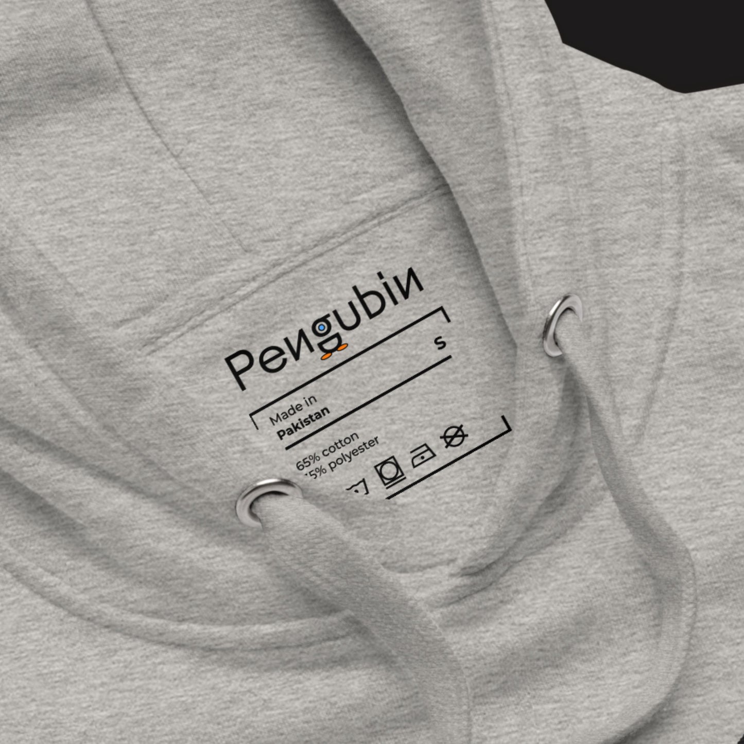 Schüchterner Chillin’-Pinguin – Bestickter Unisex-Hoodie