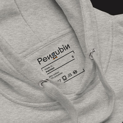 Schüchterner Chillin’-Pinguin – Bestickter Unisex-Hoodie