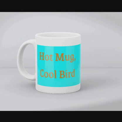 Heißer Becher, cooler Vogel – Keramiktasse